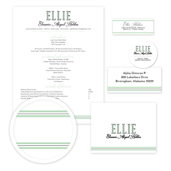 Preppy Name Sorority Packet