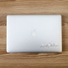 Gamma Phi Beta Clear Marble & Script Die Cut Sticker