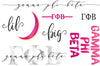 Gamma Phi Beta Sticker Set