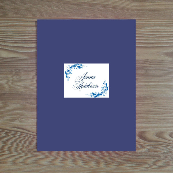 Garden Branches Personalized Folder Stickers