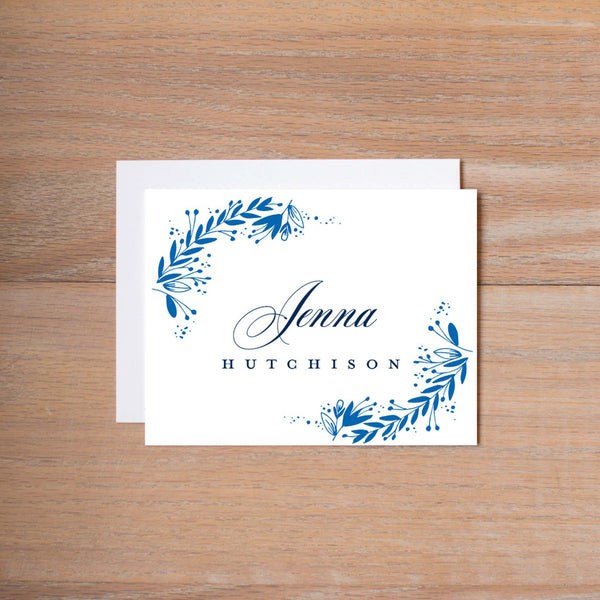 Garden Branches personal note card (if you choose to print with us, you will also receive envelopes with your note cards)