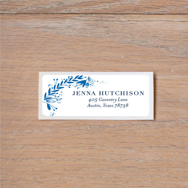 Garden Branches return (home) address label