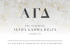 Alpha Gamma Delta Golden Marble Bid Card