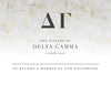 Delta Gamma Golden Marble Bid Card