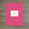 Golden Dots folder sticker shown on Peony pocket folder