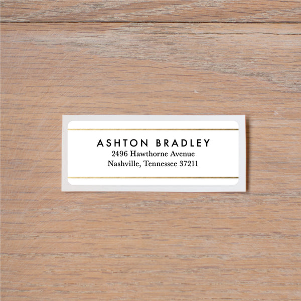 Golden Dots return (home) address label
