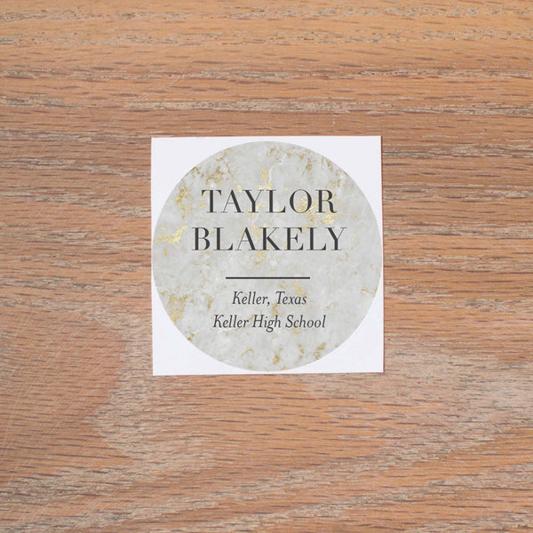 Golden Marble personal sticker
