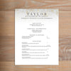 Golden Marble resume shown with full formatting