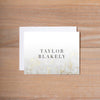 Golden Marble Folded Note Cards