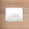 Golden Marble personal note card (if you choose to print with us, you will also receive envelopes with your note cards)