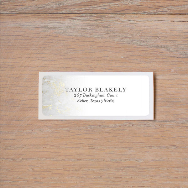 Golden Marble return (home) address label