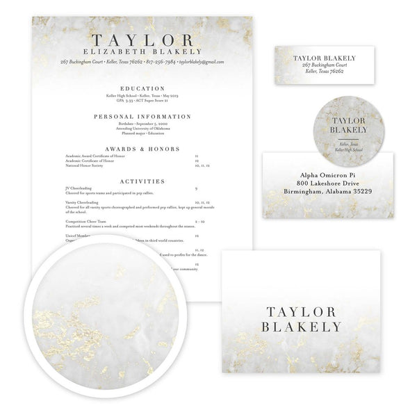 Please note: This design features digitally printed faux foil to mimic the look of real gold foil; Real gold foil is not utilized.