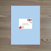 Graceful Bouquet folder sticker shown on Bluebell pocket folder