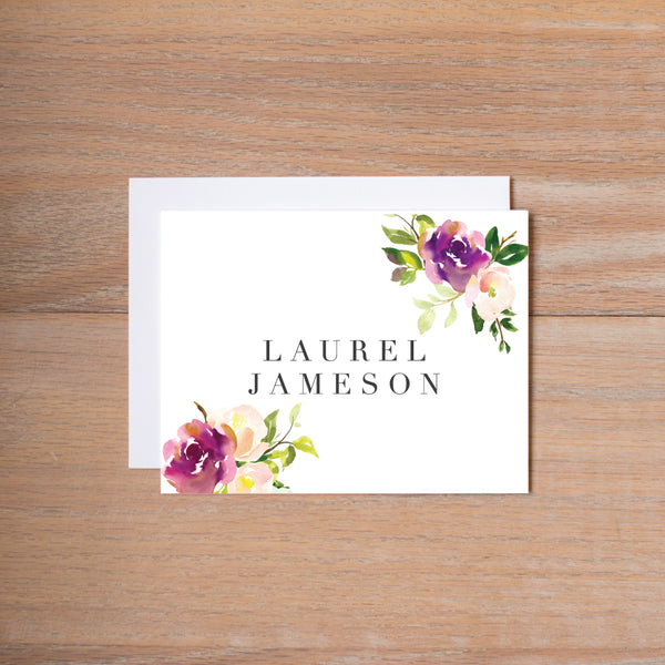 Graceful Bouquet personal note card (if you choose to print with us, you will also receive envelopes with your note cards)