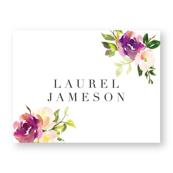 Graceful Bouquet Personalized Folder Stickers