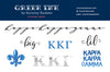 Kappa Kappa Gamma Sticker Set