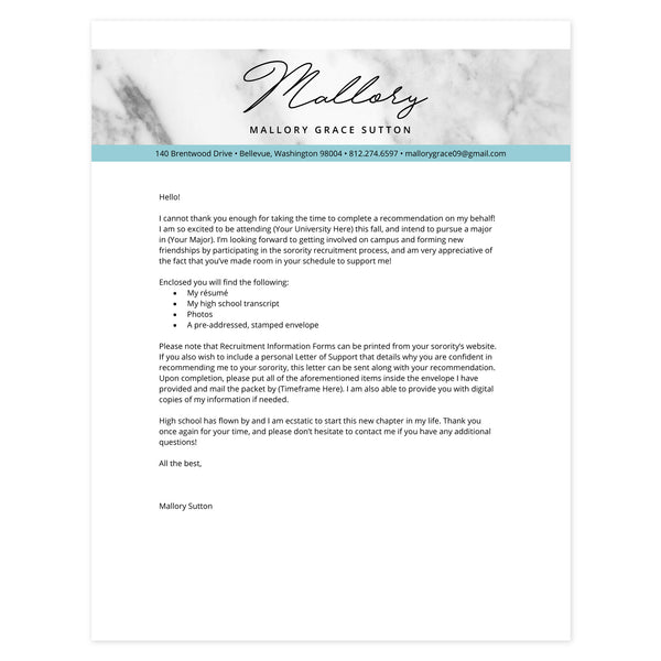 Pool Cover letter template