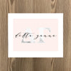 Delta Gamma Marble and Blush Art Print