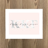 Kappa Kappa Gamma Marble and Blush Art Print