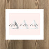Delta Delta Delta Marble and Blush Art Print