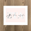 Zeta Tau Alpha Marble and Blush Art Print