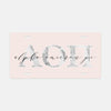 Alpha Omicron Pi Marble & Blush License Plate