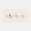 Delta Delta Delta Marble & Blush License Plate