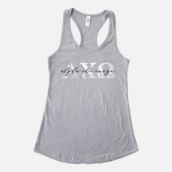 Alpha Chi Omega Marble Sorority Tank