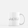 Alpha Omicron Pi Marble Sorority Mug