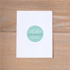 Monogram Block personal sticker shown in Pool & Pewter