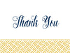 Hatched generic thank you cards in Curry
