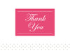 Monogram Block generic thank you cards in Fruit Punch