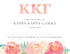 Kappa Kappa Gamma Peony Bid Card