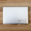 Phi Mu Clear Marble & Script Die Cut Sticker