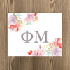 Phi Mu Geometric Bouquet Art Print