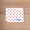 Pi Beta Phi Dotted Sorority Note Cards