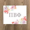 Pi Beta Phi Geometric Bouquet Art Print