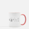 Phi Mu Marble & Blush Sorority Mug