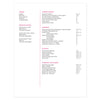 Peony Multi-page resume (2nd page) template