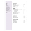 Plum Multi-page resume (2nd page) template