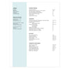 Pool Multi-page resume (2nd page) template