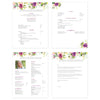 Graceful Bouquet Microsoft Word Resume Templates