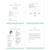 Lattice Monogram Microsoft Word Resume Templates