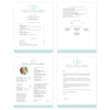 Lattice Monogram Pages for Mac Resume Templates