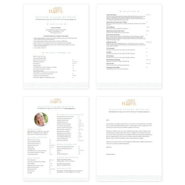 Sweet Monogram Pages for Mac Resume Templates