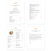 Sweet Monogram Microsoft Word Resume Templates