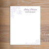 Delicate Lace social resume letterhead without formatting shown in Grape & Plum