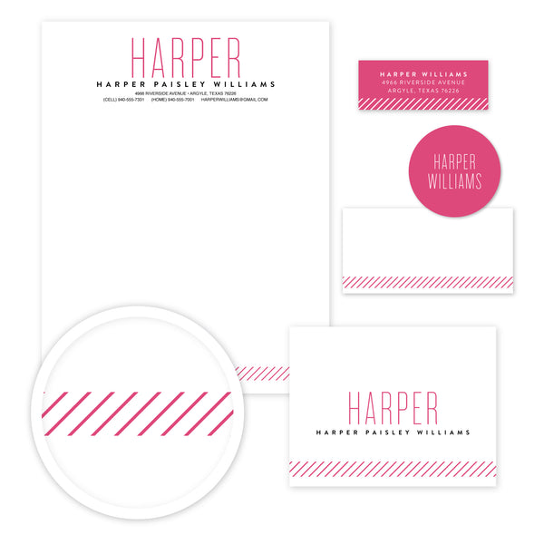 Big Name Stationery Set - Large