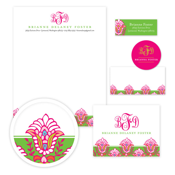Bright Garden Stationery Set - Large