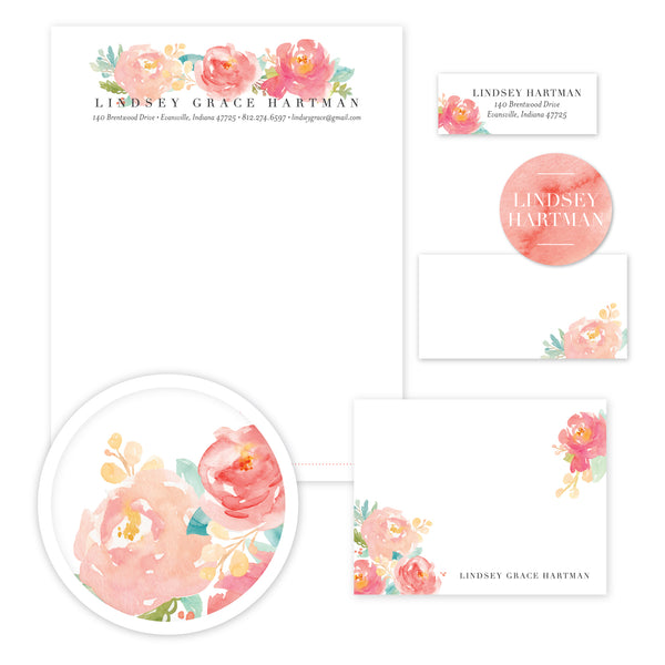 Moody Garden Stationery Set - Large